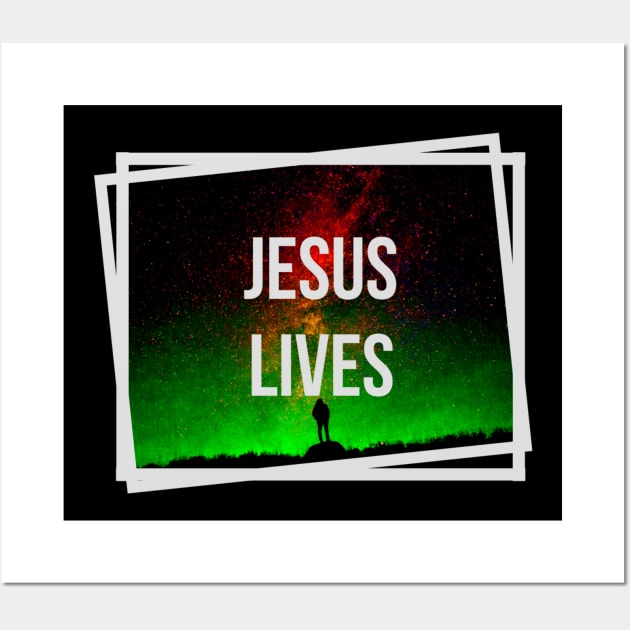 Jesus Saves - Christian Wall Art by ChristianShirtsStudios